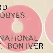 El texto musical WEIRD GOODBYES de THE NATIONAL también está presente en el álbum Weird goodbyes (2023)