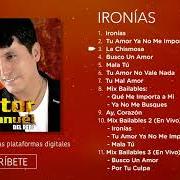 El texto musical QUÉ HABRÍA SIDO DE MÍ de VICTOR MANUELLE también está presente en el álbum Ironías (1998)