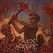 El texto musical FRENZIED FEEDING de CANNIBAL CORPSE también está presente en el álbum Chaos horrific (2023)