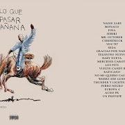 El texto musical PERRO NEGRO de BAD BUNNY también está presente en el álbum Nadie sabe lo que va a pasar mañana (2023)